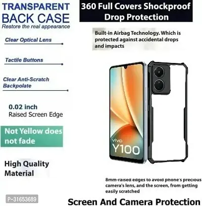 Caseline Back Cover for vivo Y100 vivo Y100 5GVivo Y100 5G VIVO Y100A VIVO Y100A 5G Black Grip Case Pack of 1-thumb2