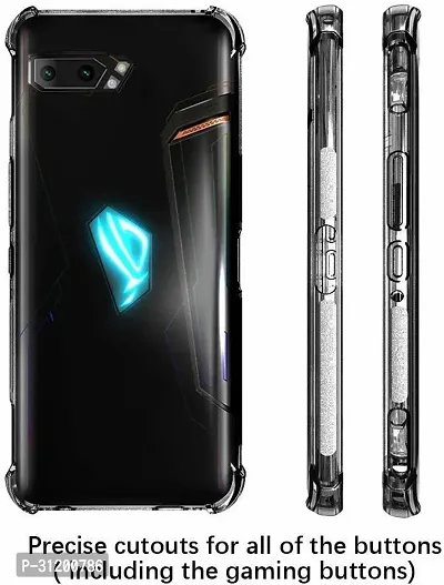 Caseline Back Cover for Asus Rog Phone 2 Transparent Shock Proof Pack of 1-thumb4