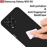 Caseline Back Cover for SAMSUNG Galaxy M33 SAMSUNG Galaxy M33 5G Black Grip Case Silicon Pack of 1-thumb3