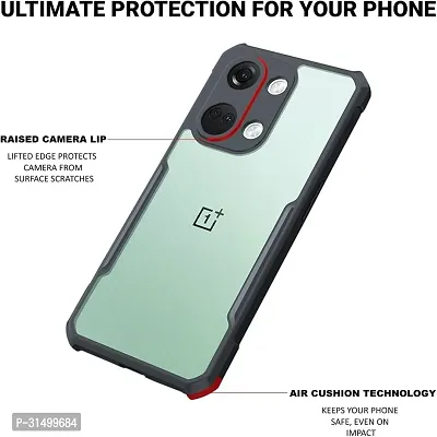 Caseline Back Cover for OnePlus Nord 3 5G OnePlus Nord 3 IP Black Grip Case Pack of 1-thumb3