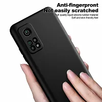 Caseline Back Cover for Mi 10T Mi 10T Pro Redmi 10T Redmi 10T Pro Black Grip Case Silicon Pack of 1-thumb4