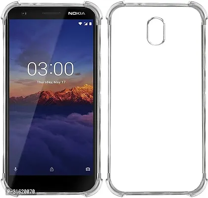 Caseline Bumper Case for NOKIA 3.1 2018 Transparent Grip Case Silicon Pack of 1