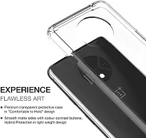 Caseline Back Cover for Oneplus 7T Transparent Grip Case Silicon Pack of 1-thumb1