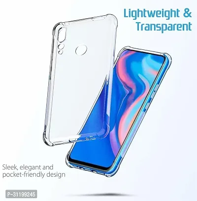 Caseline Back Cover for HUAWEI Y9 PRIME 2019 Transparent Grip Case Silicon Pack of 1-thumb2