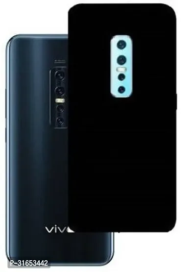 Caseline Back Cover for Vivo V17 Pro Black Shock Proof Silicon Pack of 1