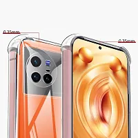 Caseline Back Cover for vivo X80 vivo X80 5G Transparent Silicon Pack of 1-thumb3