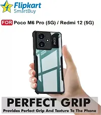 Flipkart SmartBuy Back Cover for POCO M6 Pro 5G Black Grip Case Pack of 1-thumb1