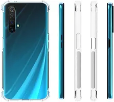 Caseline Back Cover for Realme X50 Pro 5G Transparent Grip Case Silicon Pack of 1-thumb1