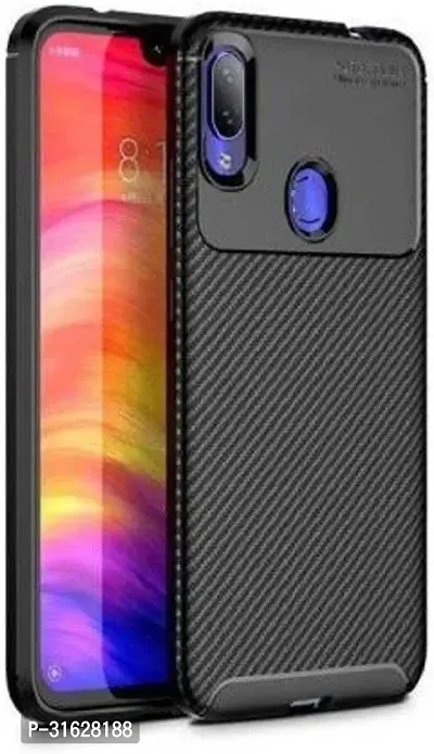 Caseline Back Cover for REDMI NOTE 7 PRO Black Grip Case Silicon Pack of 1-thumb0