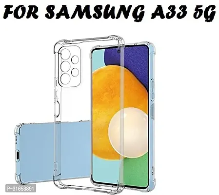 Caseline Back Cover for Samsung Galaxy A33 Samsung Galaxy A33 5G Transparent Silicon Pack of 1-thumb0