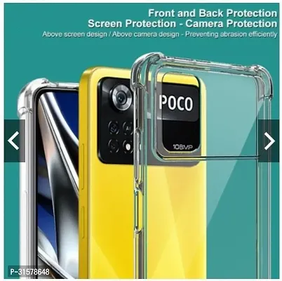 Caseline Back Cover For Poco X4 Pro Poco X4 Pro 5G Transparent Flexible Pack Of 1-thumb2