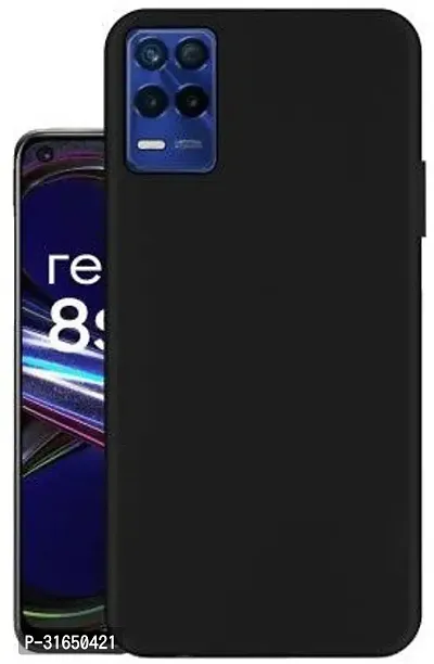 Caseline Back Cover for Realme 8s 5G Realme Narzo 30 5G Realme 8 5G Black Grip Case Silicon Pack of 1