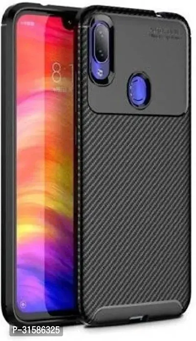 Caseline Back Cover for REDMI NOTE 7 PRO Black Grip Case Silicon Pack of 1-thumb0