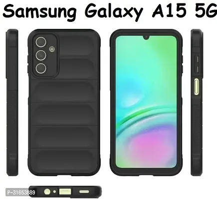 Caseline Back Cover for SAMSUNG Galaxy A15 5G MGC Black Grip Case Silicon Pack of 1