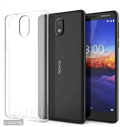 Caseline Back Cover for Nokia 3.1 2018 Transparent Shock Proof Silicon Pack of 1