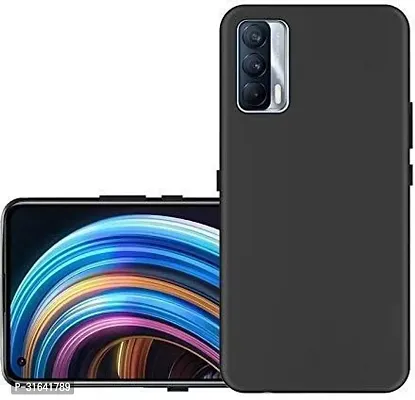 Caseline Back Cover for Realme X7 Black Grip Case Silicon Pack of 1