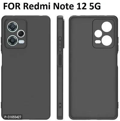 Caseline Back Cover for Redmi Note 12 5G Black Silicon-thumb0