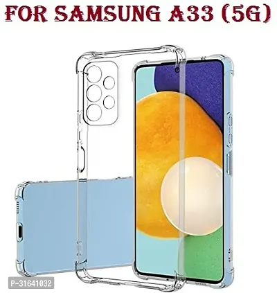 Caseline Back Cover for Samsung Galaxy A33 Samsung Galaxy A33 5G Transparent Silicon Pack of 1-thumb0