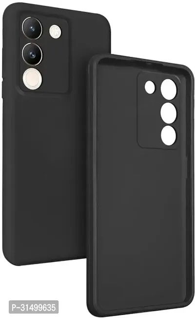 Caseline Back Cover for vivo Y200 5G Vivo Y200 5G CND Black Grip Case Silicon Pack of 1-thumb0