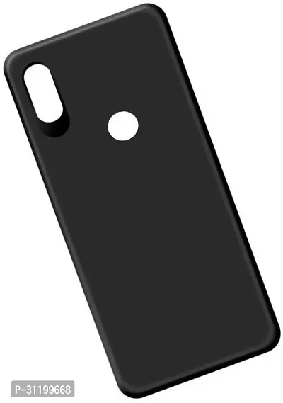 Caseline Back Cover for MOTOROLA ONE VISION Black Grip Case Silicon Pack of 1