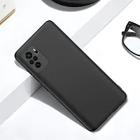 Caseline Back Cover for Redmi Mi Note 10 Black Grip Case Pack of 1-thumb3