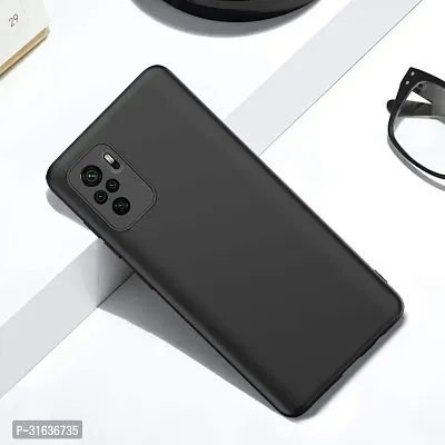 Caseline Back Cover for Redmi Mi Note 10 Black Grip Case Pack of 1-thumb4