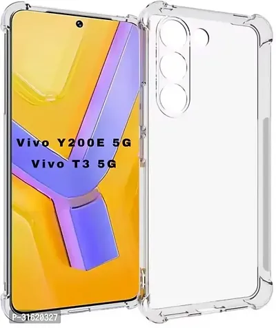 Caseline Back Cover for vivo T3 5G vivo Y200e 5G Transparent Grip Case Pack of 1-thumb0