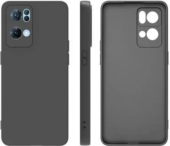 CELZO 4 Sides Full Protection Silicon Back Cover Case for Realme 9i - {Black}