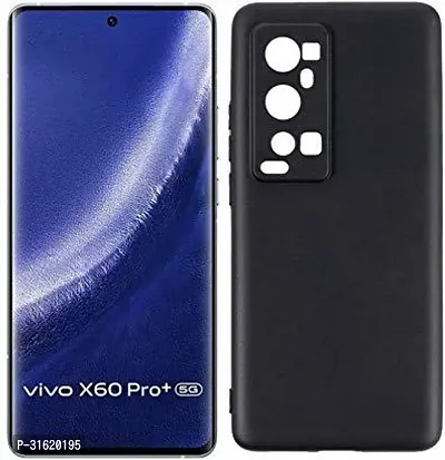 Caseline Back Cover for Vivo X60 Pro+ Pro Plus 5G Black Grip Case Silicon Pack of 1