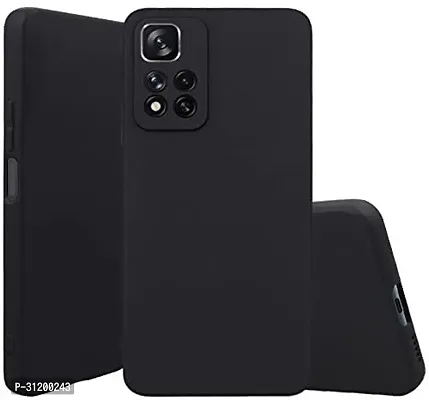 Caseline Back Cover for Xiaomi 11i HyperCharge 5G Xiaomi 11i Redmi 11i HyperCharge 5G Black Grip Case Silicon Pack of 1-thumb0