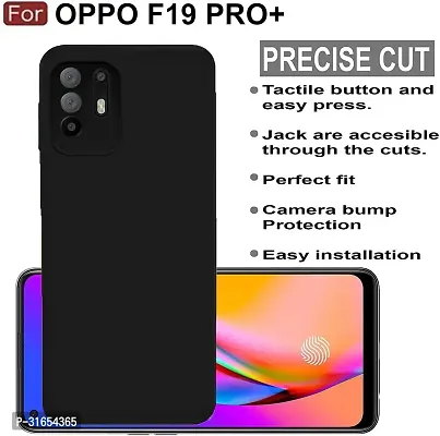 Caseline Back Cover for Oppo F19 PRO Plus Black Grip Case Pack of 1-thumb2