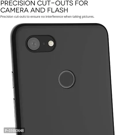 Caseline Back Cover for GOOGLE PIXEL 3XL Black Grip Case Silicon Pack of 1-thumb3