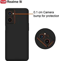 Caseline Back Cover for REALME 9I 5G REALME 9i 5G REALME 9i Black Grip Case Silicon Pack of 1-thumb3