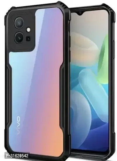 Caseline Back Cover for Vivo T1 Vivo T1 5GVivo Y75 5GVivo Y55 IQOO Z6 5G Black Grip Case Pack of 1-thumb0