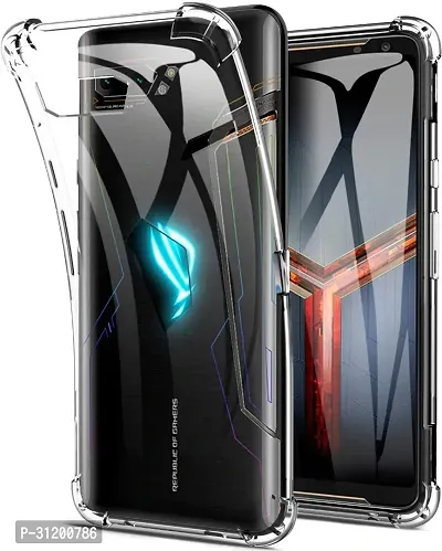 Caseline Back Cover for Asus Rog Phone 2 Transparent Shock Proof Pack of 1