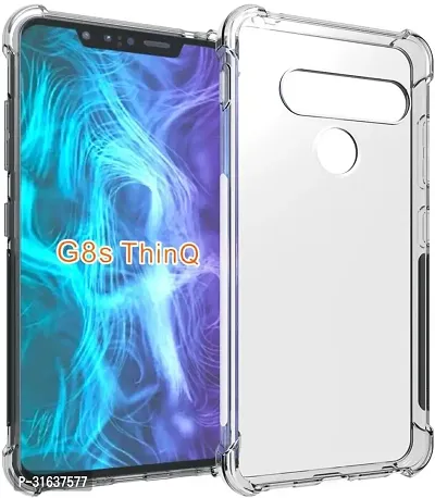 Caseline Back Cover for LG G8s ThinQ Transparent Grip Case Pack of 1