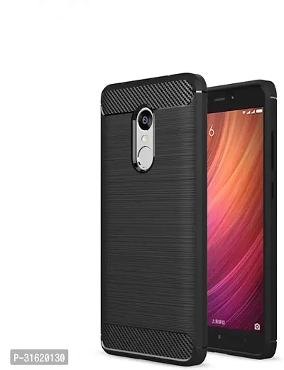 Caseline Back Cover for Mi Redmi Note 4 Black Shock Proof Pack of 1-thumb0