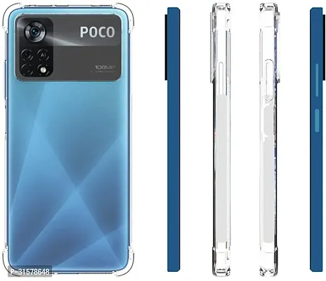 Caseline Back Cover For Poco X4 Pro Poco X4 Pro 5G Transparent Flexible Pack Of 1-thumb0