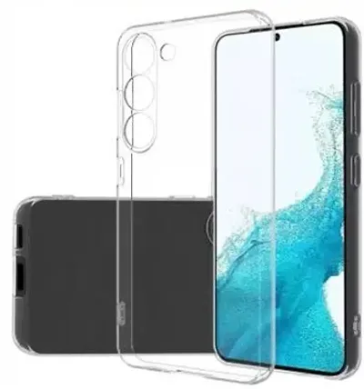 CELZO Transparent Soft Silicon Flexible 4 Side Full Protection Back Cover Case for Samsung Galaxy S23 Plus (5G) - (Transparent)