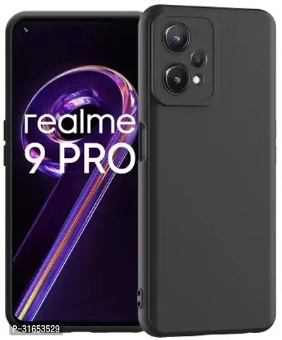 Caseline Back Cover for Realme 9 Pro Realme 9 Pro 5G Black Grip Case Silicon Pack of 1