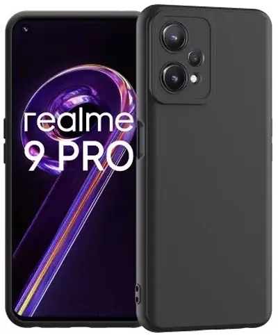 Caseline Back Cover for Realme 9 Pro Realme 9 Pro 5G Black Grip Case Silicon Pack of 1