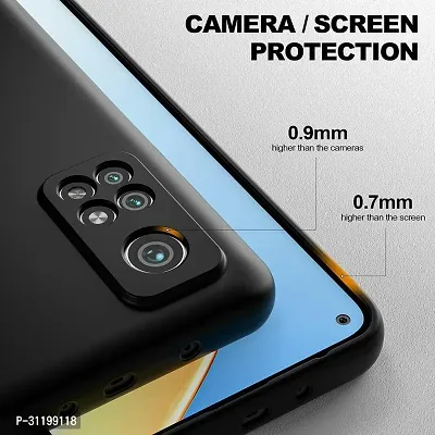 Caseline Back Cover for Mi 10T Mi 10T Pro Redmi 10T Redmi 10T Pro Black Grip Case Silicon Pack of 1-thumb3