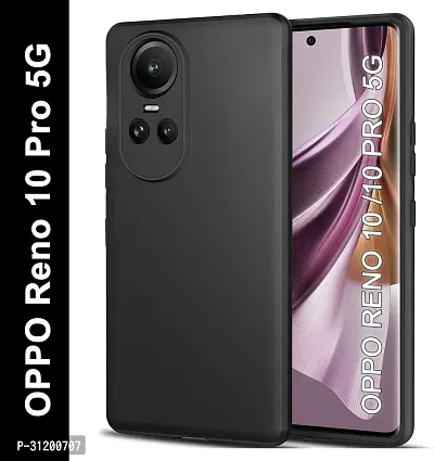 Caseline Back Cover for OPPO Reno 10 5GOPPO Reno 10 OPPO Reno 10 Pro 5G OPPO Reno 10 Pro CND Black Grip Case Silicon Pack of 1-thumb0