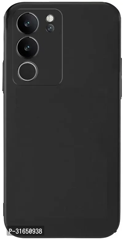 Caseline Back Cover for vivo V29 5G CND Black Grip Case Silicon Pack of 1