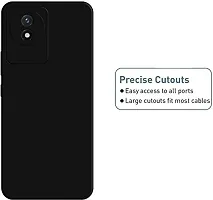 Caseline Back Cover for Vivo Y02 vivo Y02 4G vivo Y02 Black Grip Case Silicon Pack of 1-thumb1