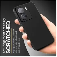 Caseline Back Cover for IQOO Z7 5G IQOO Z7 Black Grip Case Silicon Pack of 1-thumb2