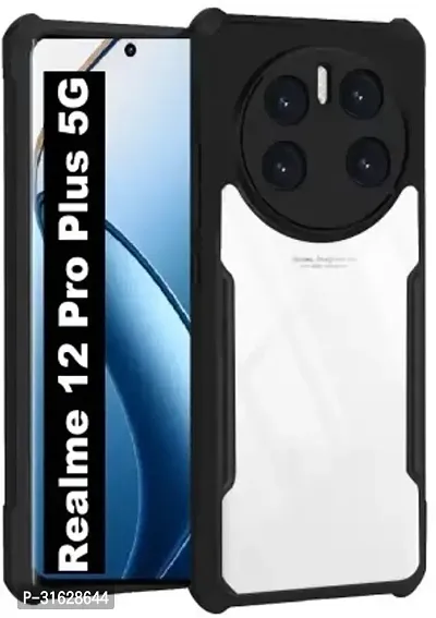 Flipkart SmartBuy Back Cover for Realme 12 Pro 5G Realme 12 Pro PLUS 5G Black Grip Case Pack of 1-thumb0