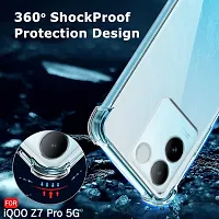 Flipkart SmartBuy Back Cover for iQOO Z7 Pro/Vivo T2 Pro 5G Transparent Grip Case Pack of 1-thumb3