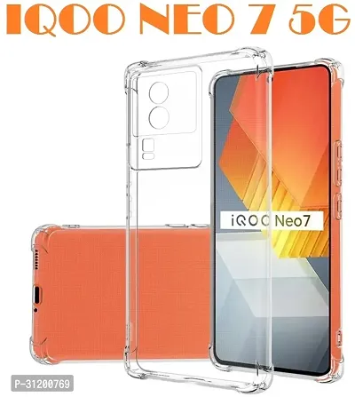 Nutricase Back Cover for IQOO NEO 7 Pro 5G iQOO Neo 7 Pro 5G IQOO Neo 7 5G iQOO Neo 7 5G BMTP Transparent Grip Case Silicon Pack of 1