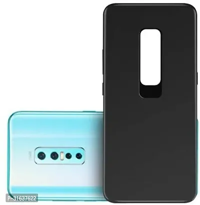 Caseline Back Cover for Vivo V17 Pro Black Shock Proof Silicon Pack of 1-thumb0